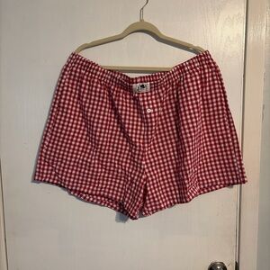 Red Gingham Shorts